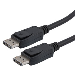 DisplayPort数字音视频线缆组件，支持DisplayPort 2.0规定的16K与HDR，公头/公头，低烟无卤，黑，2米的图片