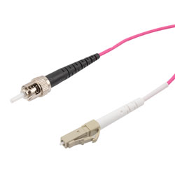 LC/ST 50/125多模40/100GB单工光纤跳线，LSZH，OM4，5米的图片