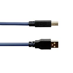 高柔性拖链级USB2.0线缆组件，A型公头-B型公头， 26/20AWG，耐热柔软性PVC外皮，5米的图片