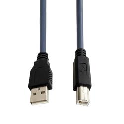 高柔性拖链级USB2.0线缆组件，A型公头-B型公头， 26/20AWG，耐热柔软性PVC外皮，5米的图片