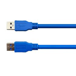 USB 3.0电缆组件，A型公插头到A型公插头，28/26/22 AWG，PVC，蓝色，1.0米的图片