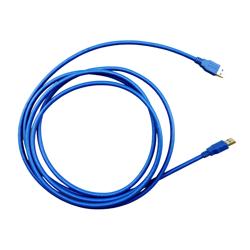 USB 3.0电缆组件，A型公插头到A型公插头，28/26/22 AWG，PVC，蓝色，1.0米的图片