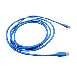 USB 3.0电缆组件，A型公插头到B型公插头，28/26/22 AWG，PVC，蓝色，1.5米的图片
