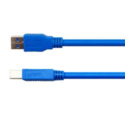 USB 3.0电缆组件，A型公插头到B型公插头，28/26/22 AWG，PVC，蓝色，2.5米的图片