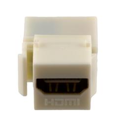 HDMI 2.0 Keystone型转接头，90度，白色的图片