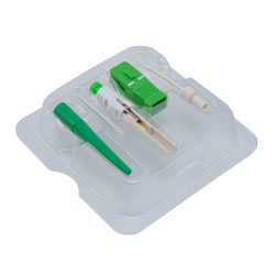 拼接连接器套件，SC 单模 APC 0.9mm 绿色引导绿色，带 10 件连接器的图片