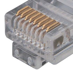 超6类M12 8针X编码SF/UTP工业级拖链线缆，M12公头/RJ45，3米的图片